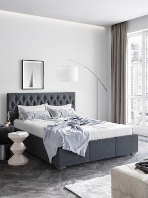 Интерьерная Кровать Октавия Серый 1400x2000 в Лабытнанги - labytnangi.mebel24.online | фото