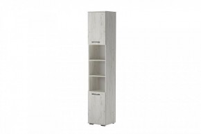 ИТАЛИЯ П-400 Пенал 2дв. (дуб крафт белый) в Лабытнанги - labytnangi.mebel24.online | фото 2