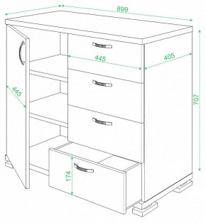 Комод Домино ТБ-4МН в Лабытнанги - labytnangi.mebel24.online | фото 2