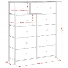 Комод Leset Линкс 11 ящиков (МДФ) в Лабытнанги - labytnangi.mebel24.online | фото 12