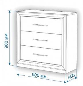 Комод Нобиле Км-90/45 в Лабытнанги - labytnangi.mebel24.online | фото 2
