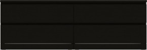 Комод Варма 4Д низкий с четырьмя выдвижными ящиками, цвет ясень черный в Лабытнанги - labytnangi.mebel24.online | фото 2