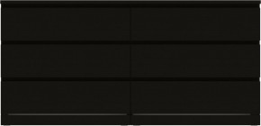 Комод Варма 6Д большой с шестью выдвижными ящиками, цвет ясень черный в Лабытнанги - labytnangi.mebel24.online | фото 2