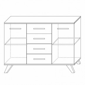 Комодино Вега Скандинавия в Лабытнанги - labytnangi.mebel24.online | фото 3
