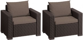 Комплект кресел Калифорния (California chair) коричневые в Лабытнанги - labytnangi.mebel24.online | фото 2