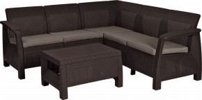 Комплект мебели угловой Корфу Релакс Сет (CORFU II RELAX SET) коричневый в Лабытнанги - labytnangi.mebel24.online | фото 2