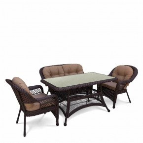 Комплект плетеной мебели T130/LV-520BB-Brown_Beige в Лабытнанги - labytnangi.mebel24.online | фото 1