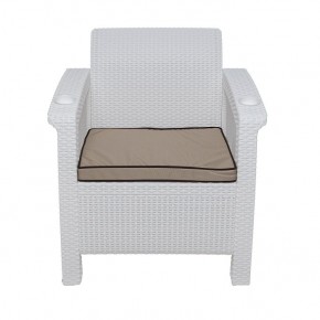 Комплект уличной мебели Yalta Premium Terrace Set (Ялта) белый (+подушки под спину) в Лабытнанги - labytnangi.mebel24.online | фото 6