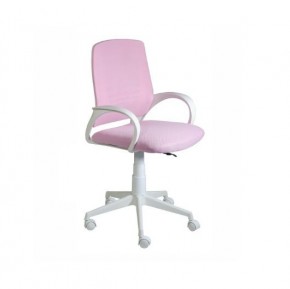 Кресло Ирис White сетка/ткань розовая в Лабытнанги - labytnangi.mebel24.online | фото