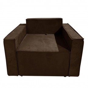 Кресло-кровать Принц КК1-ВК (велюр коричневый) в Лабытнанги - labytnangi.mebel24.online | фото