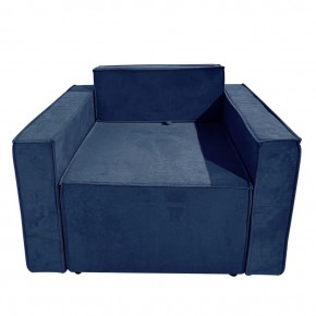 Кресло-кровать Принц КК1-ВСи (велюр синий) в Лабытнанги - labytnangi.mebel24.online | фото