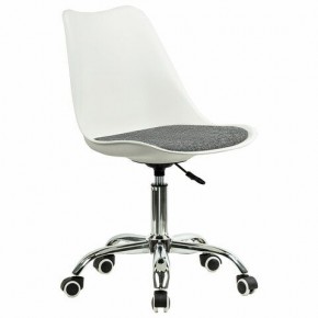 Кресло стул BRABIX "Eames MG-310 CH", хром, пластик белый, ткань серая, 532924 в Лабытнанги - labytnangi.mebel24.online | фото 2