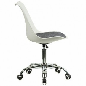 Кресло стул BRABIX "Eames MG-310 CH", хром, пластик белый, ткань серая, 532924 в Лабытнанги - labytnangi.mebel24.online | фото 3