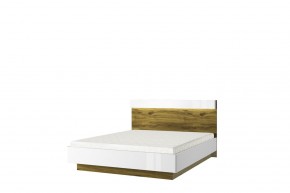 Кровать 160 с подъемником, TORINO, цвет белый/Дуб наварра в Лабытнанги - labytnangi.mebel24.online | фото