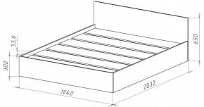 НИЦЦА-14 Кровать 1600 с настилом ЛДСП (НЦ.14) в Лабытнанги - labytnangi.mebel24.online | фото 3