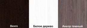 Кровать-чердак Пионер 1 (800*1900) Белое дерево, Анкор темный, Венге в Лабытнанги - labytnangi.mebel24.online | фото 3