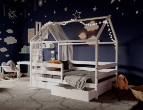 Кровать-домик 80*160 Белый в Лабытнанги - labytnangi.mebel24.online | фото