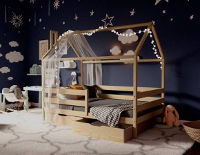 Кровать-домик 80*190 без покраски в Лабытнанги - labytnangi.mebel24.online | фото
