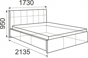 Кровать Лаура с латами Nice White 1600x2000 в Лабытнанги - labytnangi.mebel24.online | фото 3