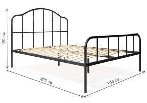 Кровать Милена 140х200 черная в Лабытнанги - labytnangi.mebel24.online | фото
