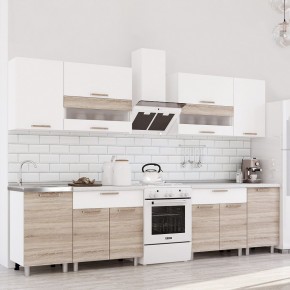 Кухня Айсбери 2.4 м (Белый/Дуб Сонома) в Лабытнанги - labytnangi.mebel24.online | фото