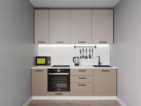 Кухонный гарнитур Каппучино 2200 h950 (Стол. 38мм) в Лабытнанги - labytnangi.mebel24.online | фото