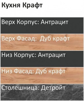 Кухонный гарнитур Крафт 2200 (Стол. 26мм) в Лабытнанги - labytnangi.mebel24.online | фото 3