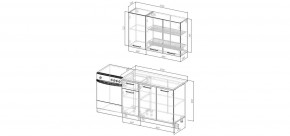 Кухонный гарнитур Меренга  1200 (Стол. 26мм) в Лабытнанги - labytnangi.mebel24.online | фото 2