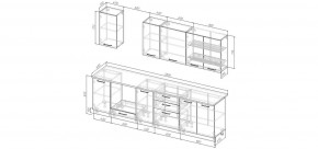 Кухонный гарнитур Меренга 2800 (Стол. 26мм) в Лабытнанги - labytnangi.mebel24.online | фото 2