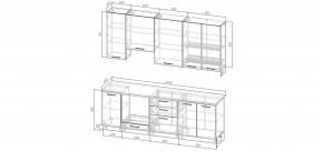 Кухонный гарнитур Старое Дерево 2400 h950 (Стол. 38мм) в Лабытнанги - labytnangi.mebel24.online | фото 2