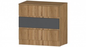 ЛЕНОРА Комод 3 ящика (графит) в Лабытнанги - labytnangi.mebel24.online | фото