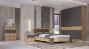 ЛЕНОРА Спальный гарнитур (модульный) графит в Лабытнанги - labytnangi.mebel24.online | фото