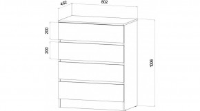 ЛЕНОРА Спальный гарнитур (модульный) графит в Лабытнанги - labytnangi.mebel24.online | фото 3