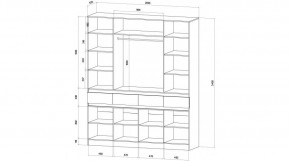 ЛЕНОРА Спальный гарнитур (модульный) графит в Лабытнанги - labytnangi.mebel24.online | фото 9