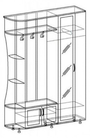 ЛИКА №1 Прихожая ЛДСП в Лабытнанги - labytnangi.mebel24.online | фото 5