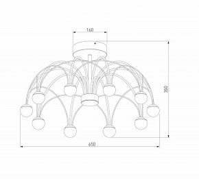 Люстра на штанге Eurosvet Ragno 90035/10 LED черный в Лабытнанги - labytnangi.mebel24.online | фото 4