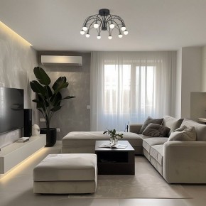 Люстра на штанге Eurosvet Ragno 90035/10 LED черный в Лабытнанги - labytnangi.mebel24.online | фото 5