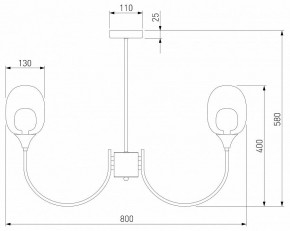 Люстра на штанге Eurosvet Spritz 70217/8 латунь в Лабытнанги - labytnangi.mebel24.online | фото 5
