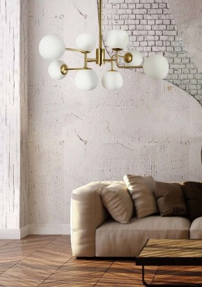 Люстра на штанге Maytoni Erich MOD221-PL-08-G в Лабытнанги - labytnangi.mebel24.online | фото 5