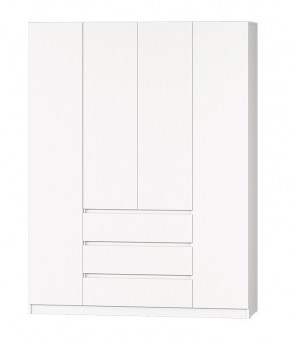 МС "Хилтон" Шкаф №1 1600 (Белый текстурный) в Лабытнанги - labytnangi.mebel24.online | фото 2