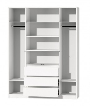 МС "Хилтон" Шкаф №1 1600 (Белый текстурный) в Лабытнанги - labytnangi.mebel24.online | фото 3