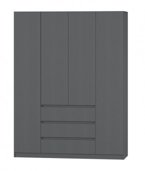 МС "Хилтон" Шкаф №1 1600 (Графит) в Лабытнанги - labytnangi.mebel24.online | фото 2
