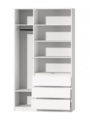 МС "Хилтон" Шкаф №2 1200 (Белый текстурный) в Лабытнанги - labytnangi.mebel24.online | фото 3