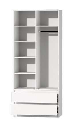 МС "Хилтон" Шкаф №3 900 (Белый текстурный) в Лабытнанги - labytnangi.mebel24.online | фото 3