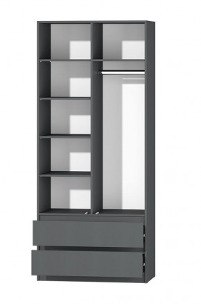 МС "Хилтон" Шкаф №3 900 (Графит) в Лабытнанги - labytnangi.mebel24.online | фото 3