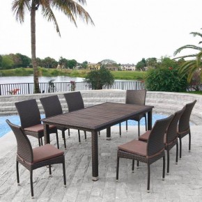 Набор уличный T347/Y380A-W53 Brown 8PCS в Лабытнанги - labytnangi.mebel24.online | фото 2