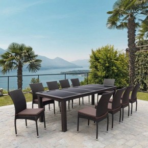Набор уличный T438/Y380A-W53 Brown 10PCS в Лабытнанги - labytnangi.mebel24.online | фото 2