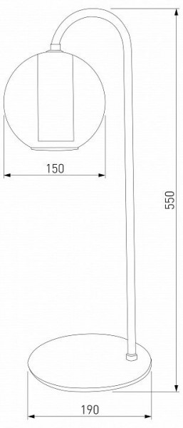 Настольная лампа декоративная Eurosvet Cobble 80508/1 дымчатый в Лабытнанги - labytnangi.mebel24.online | фото 2