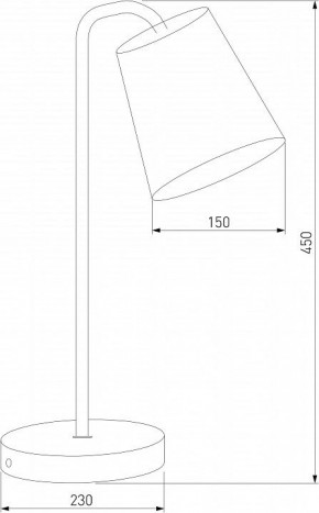 Настольная лампа декоративная Eurosvet Montero 01134/1 белый в Лабытнанги - labytnangi.mebel24.online | фото 3