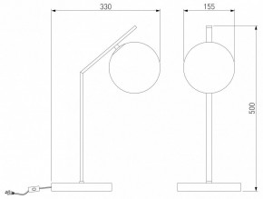 Настольная лампа декоративная Eurosvet Shape 01213/1 хром в Лабытнанги - labytnangi.mebel24.online | фото 3